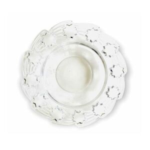 Vintage Nachtmann Blekristal German 12” Crystal Star Detail Rim Serving Bowl